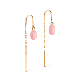 ENAMEL Copenhagen Eleanor Earrings - Light Pink  hos parfumerihamoghende.dk 